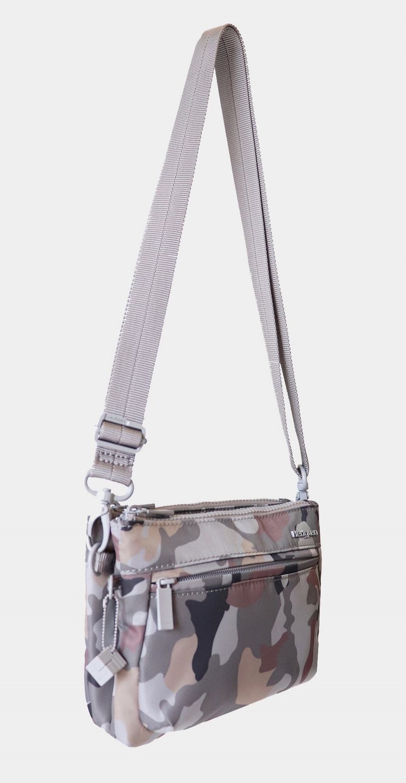 Hedgren Rain Sustainably Made Naisten Crossbody Laukut Harmaat Camo | QWX4282PF